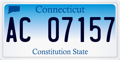 CT license plate AC07157