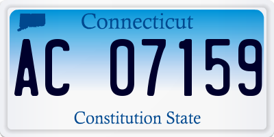 CT license plate AC07159