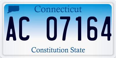 CT license plate AC07164