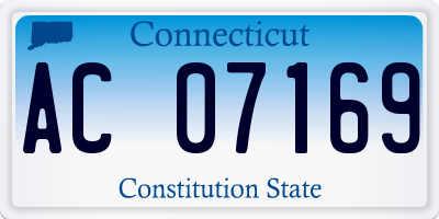 CT license plate AC07169