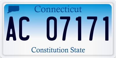 CT license plate AC07171