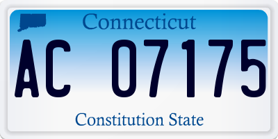 CT license plate AC07175