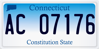 CT license plate AC07176