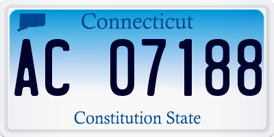 CT license plate AC07188
