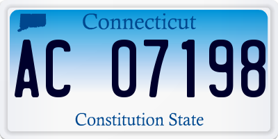 CT license plate AC07198