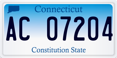 CT license plate AC07204