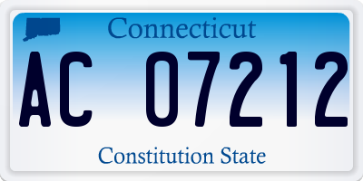 CT license plate AC07212