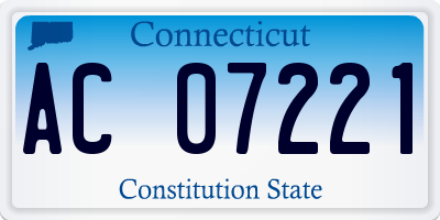 CT license plate AC07221