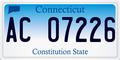 CT license plate AC07226
