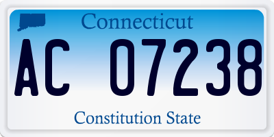 CT license plate AC07238