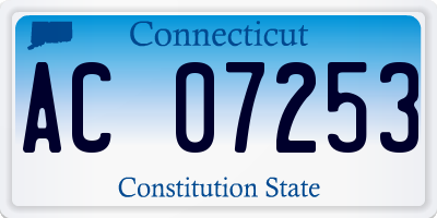 CT license plate AC07253