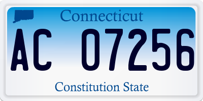 CT license plate AC07256