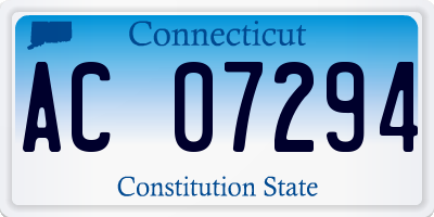 CT license plate AC07294