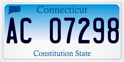 CT license plate AC07298