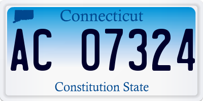CT license plate AC07324
