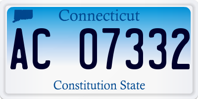 CT license plate AC07332