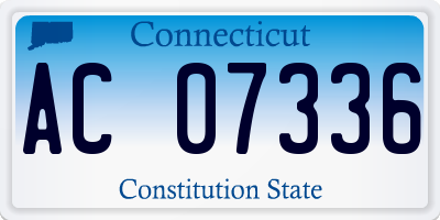 CT license plate AC07336