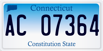CT license plate AC07364