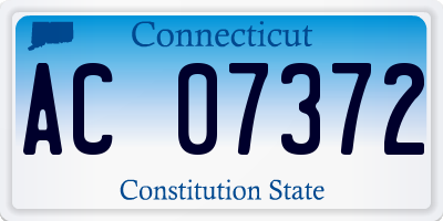 CT license plate AC07372