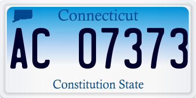 CT license plate AC07373
