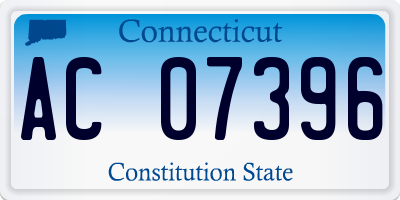 CT license plate AC07396