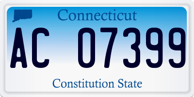 CT license plate AC07399