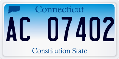 CT license plate AC07402