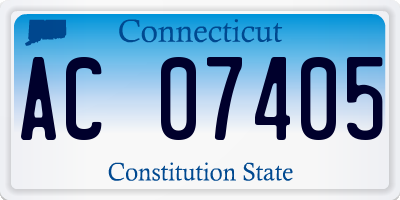 CT license plate AC07405