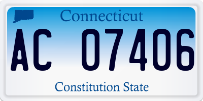 CT license plate AC07406