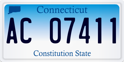 CT license plate AC07411