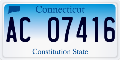 CT license plate AC07416