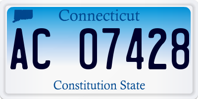 CT license plate AC07428