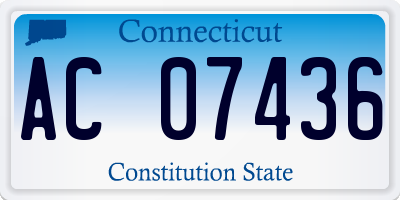 CT license plate AC07436