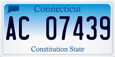 CT license plate AC07439