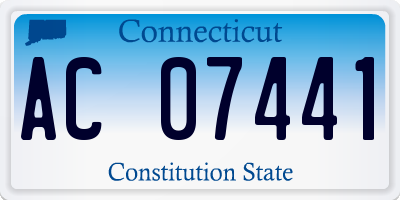 CT license plate AC07441