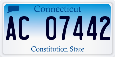 CT license plate AC07442