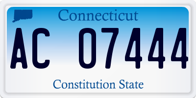 CT license plate AC07444
