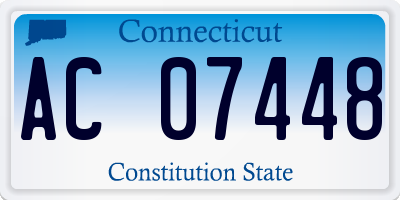 CT license plate AC07448