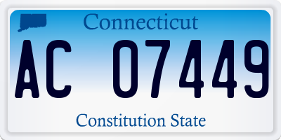 CT license plate AC07449