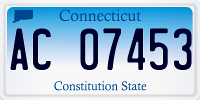 CT license plate AC07453