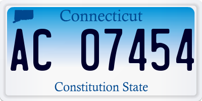 CT license plate AC07454
