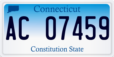 CT license plate AC07459