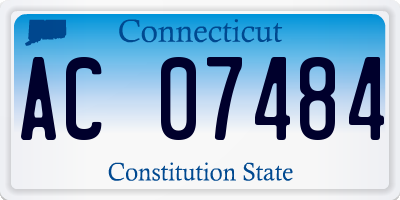 CT license plate AC07484