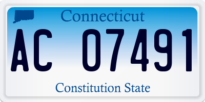 CT license plate AC07491