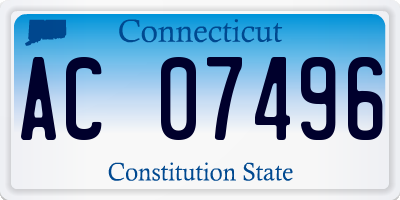 CT license plate AC07496