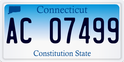 CT license plate AC07499