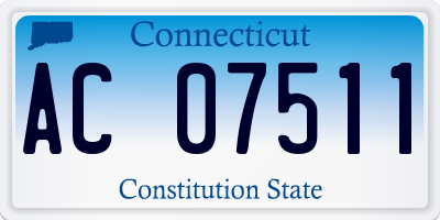 CT license plate AC07511