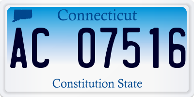 CT license plate AC07516