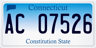 CT license plate AC07526