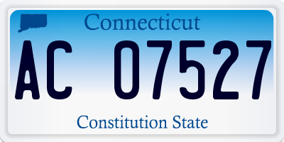 CT license plate AC07527